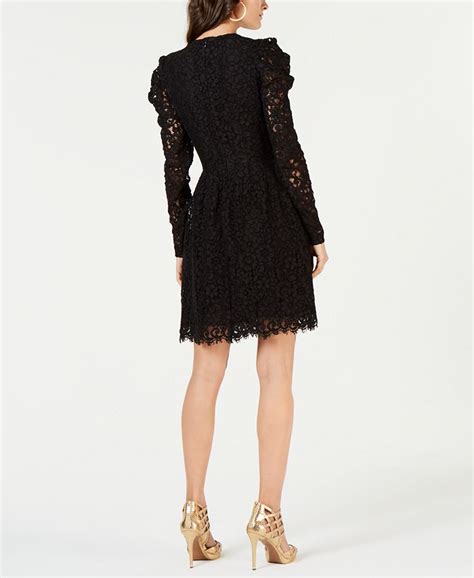 michael michael kors puff-sleeve floral lace dress|Floral Michael Kors Dresses + FREE SHIPPING .